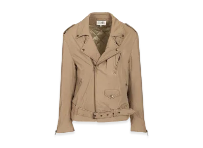 MM6 Maison Margiela Cotton Biker Jacket "Beige"