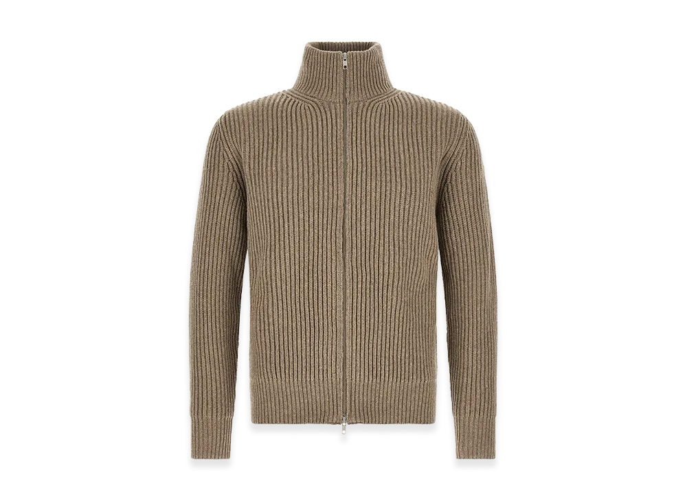 MM6 Maison Margiela Wool Blend Cardigan "Beige/Cappuccino"