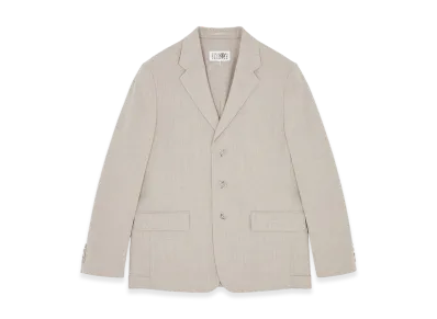 MM6 Maison Margiela Men's Tailored Suit Jacket "Taupe"