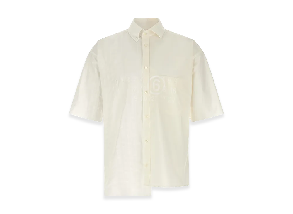 MM6 Maison Margiela Bi-Material Shirt "White"