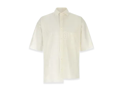 MM6 Maison Margiela Bi-Material Shirt "White"