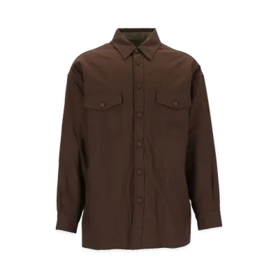MM6 Maison Margiela Long-Sleeved Shirt "Brown"