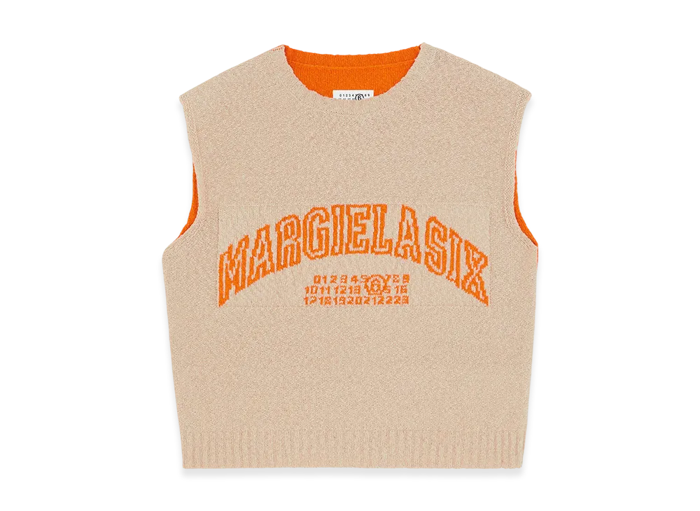 MM6 Maison Margiela Men's Varsity Sweater "Brown"