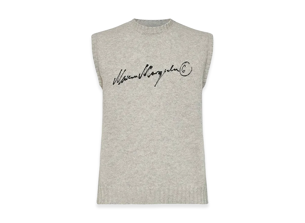 MM6 Maison Margiela V-neck Gilet "Gray"