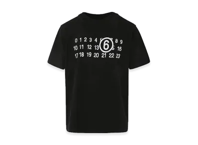 MM6 Maison Margiela Calendar Logo Two-Layer T-Shirt "Black"