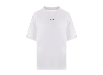MM6 Maison Margiela Ribbed Neck T-Shirt "White"