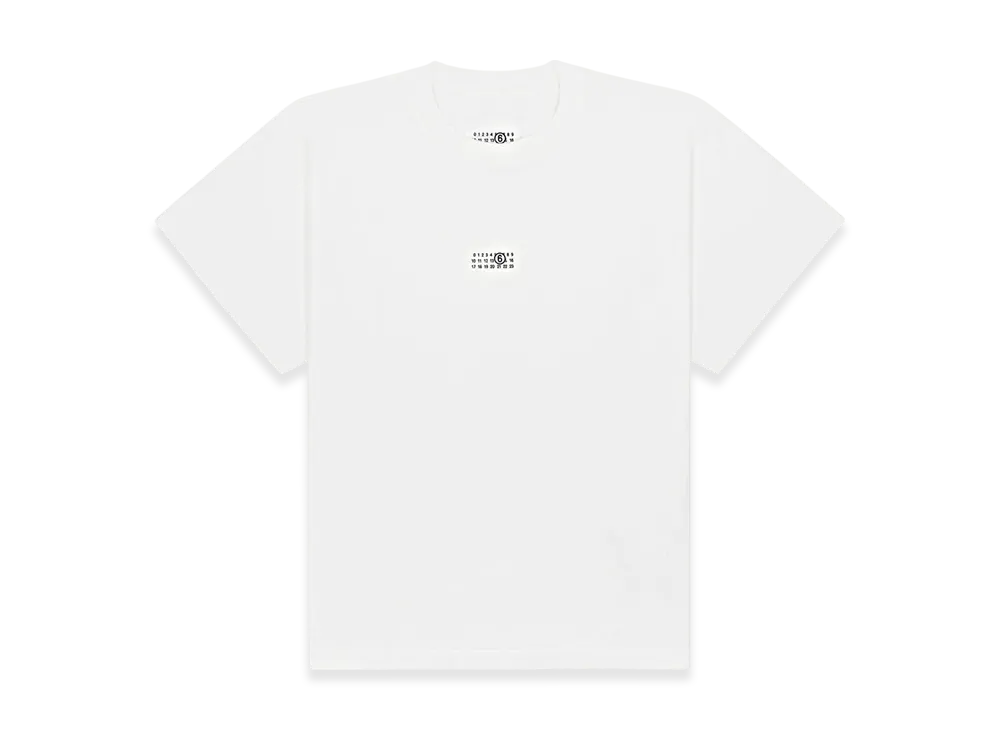 MM6 メゾンマルジェラ メンズ ニューメリックシグネチャ- Tシャツ "ホワイト" SH0GC0033S24312101