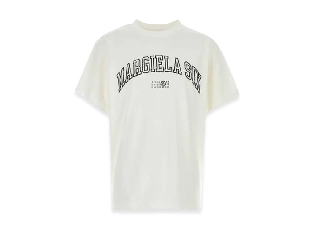 MM6 Maison Margiela Logo Print T-Shirt "White"