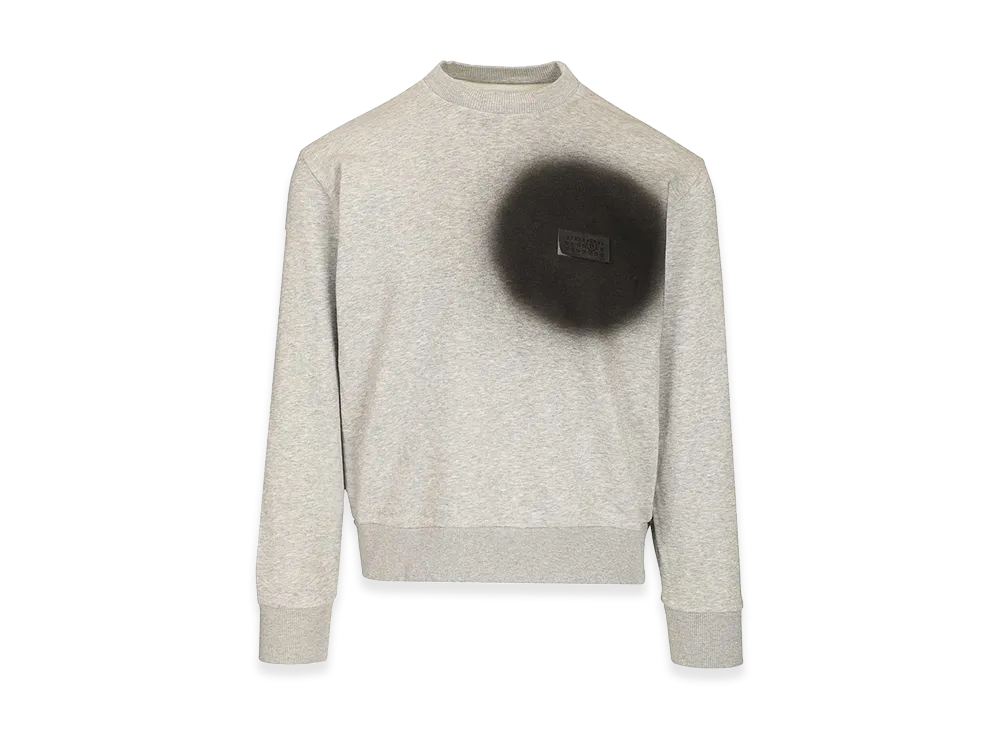 MM6 Maison Margiela Spray Print Sweatshirt "Grey"