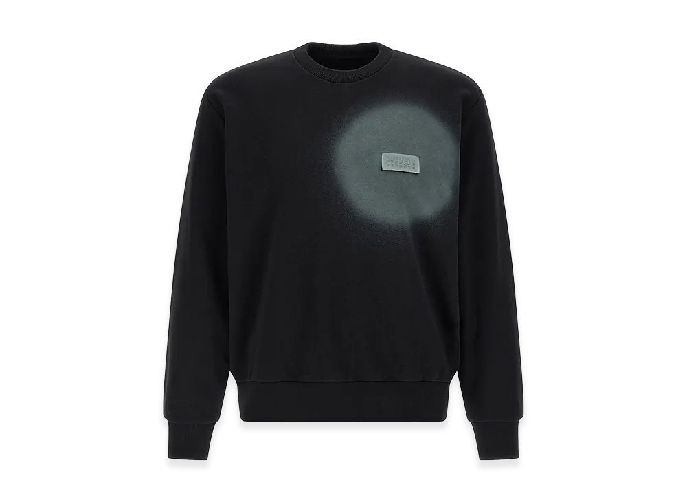 MM6 Maison Margiela Numeric Signature Spray Sweatshirt "Black"