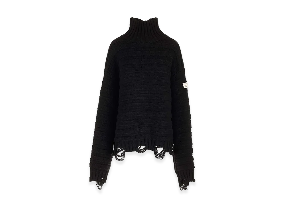 MM6 Maison Margiela High Neck Sweater "Black"