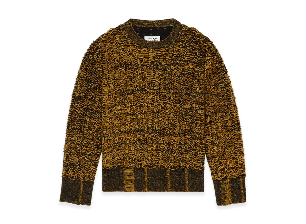 MM6 Maison Margiela Men's Knitted Sweater "Black/Yellow"