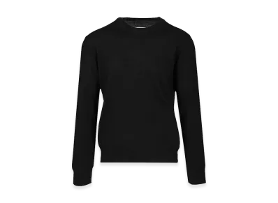MM6 Maison Margiela Crewneck Sweater With Patches "Black"