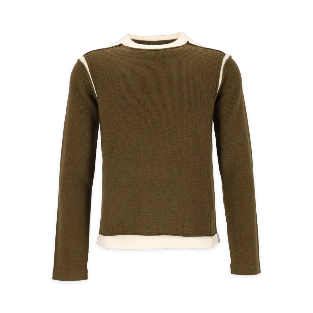 MM6 Maison Margiela Crew Neck Sweater "Brown"