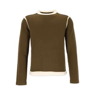 MM6 Maison Margiela Crew Neck Sweater "Brown"