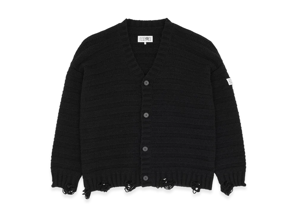MM6 Maison Margiela Men's Wool Cardigan "Black"