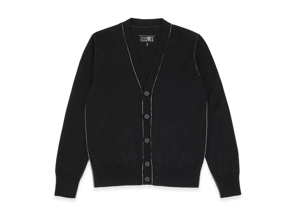 MM6 Maison Margiela Men's Wool Cardigan "Black"