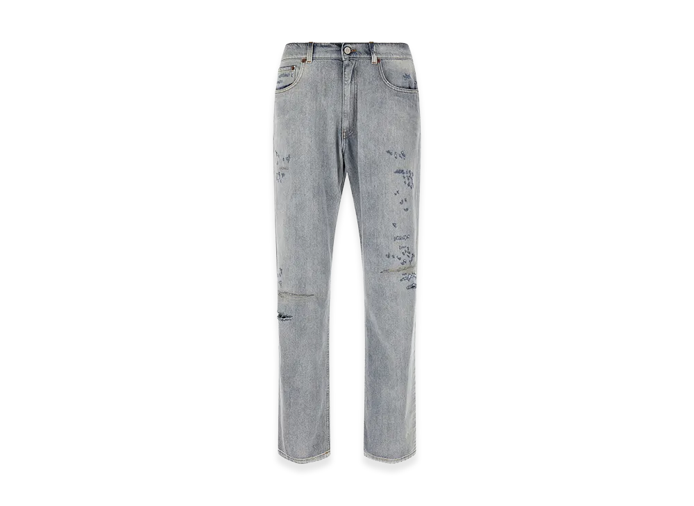 MM6 Maison Margiela Used Effect Jeans "Light Blue"