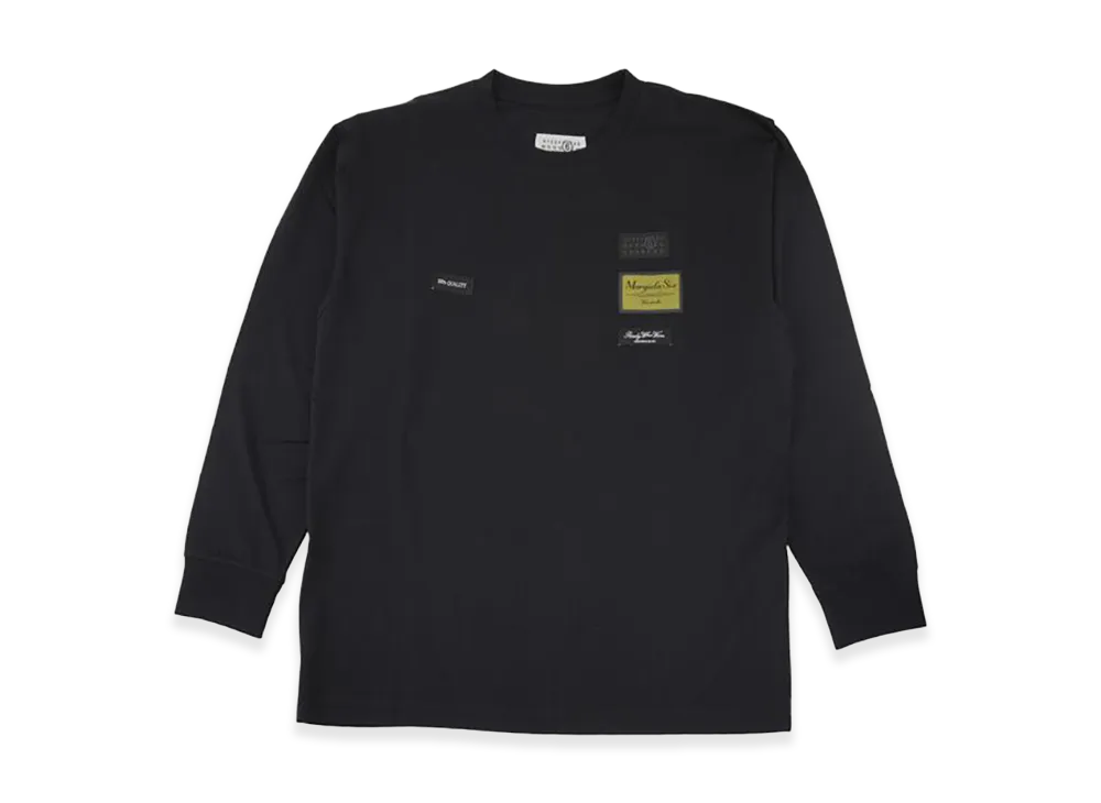 MM6 Maison Margiela Labelpatch Long Sleeve Tee "Black"