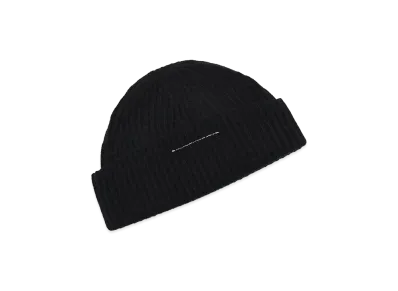 MM6 Maison Margiela Ribbed Beanie "Black"
