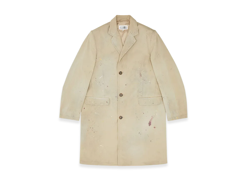 MM6 Maison Margiela Men's Painted Suit Jacket "White"