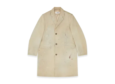 MM6 Maison Margiela Men's Painted Suit Jacket "White"