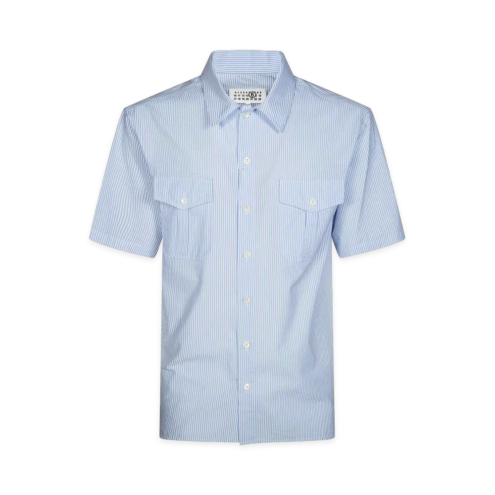 MM6 Maison Margiela Short-Sleeved Shirt "Light Blue"