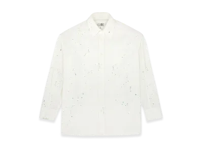 MM6 Maison Margiela Men's Paint Residue Shirt "White"