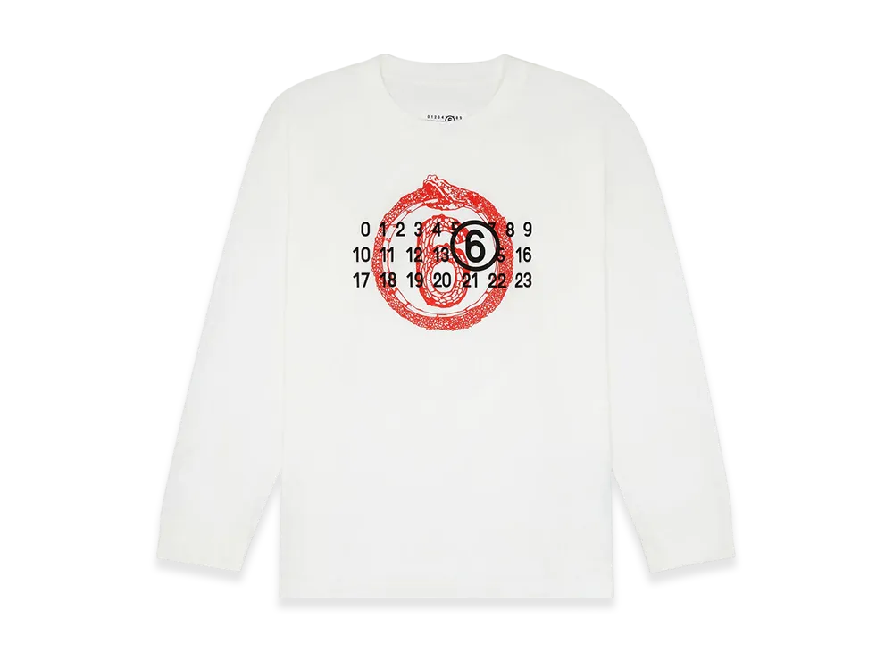 MM6 Maison Margiela Men's Year Of The Snake Long Sleeve "White"