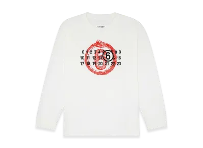 MM6 Maison Margiela Men's Year Of The Snake Long Sleeve "White"