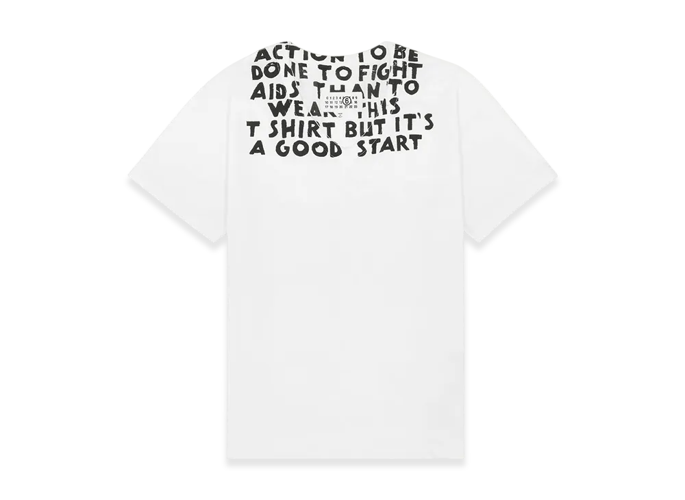 MM6 Maison Margiela Men's V-Neck SIDA T-Shirt "White"