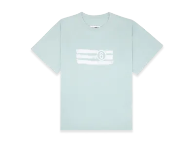 MM6 Maison Margiela Men's Numbered T-Shirts "Blue"