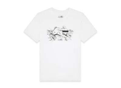 MM6 Maison Margiela Men's White Rabbit Print T-Shirt "White"