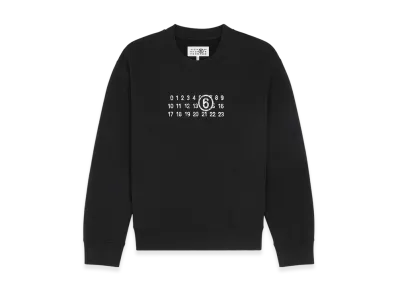 MM6 Maison Margiela Men's Numbering Sweatshirt "Black"
