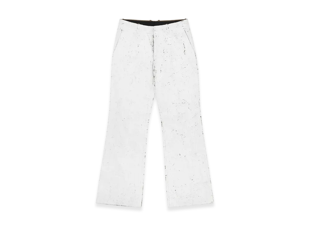 MM6 Maison Margiela Men's Painted White Trousers "White"