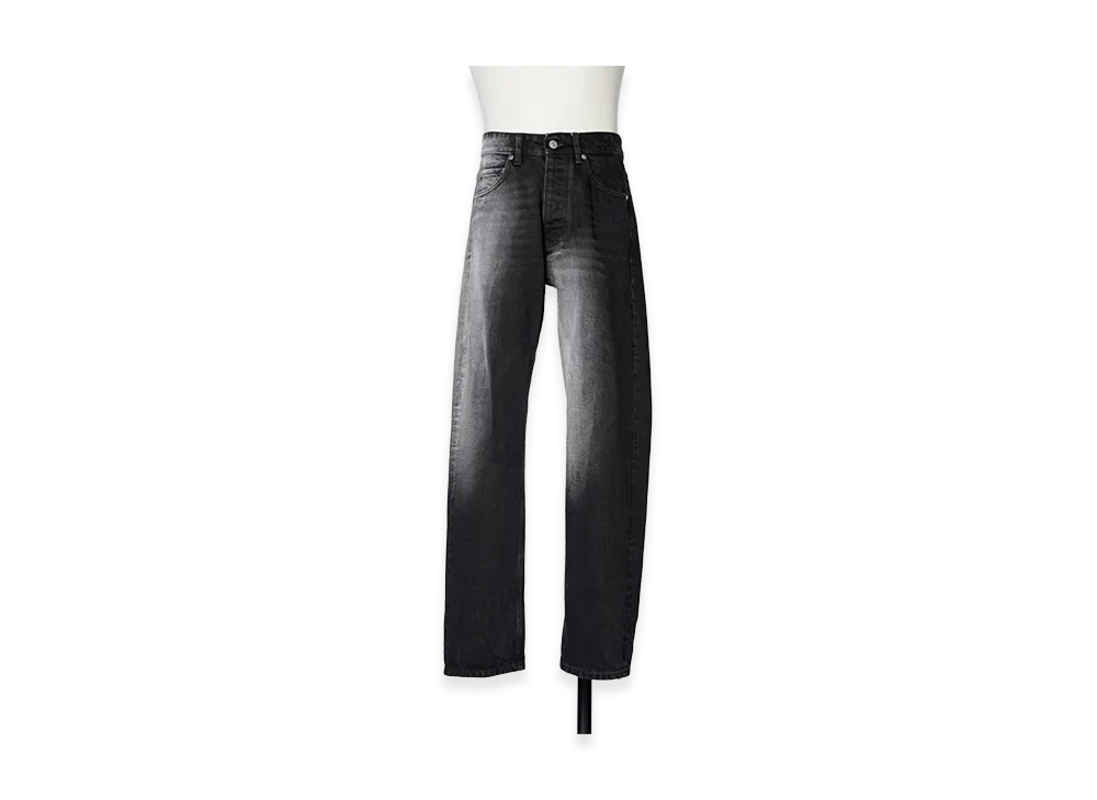 MM6 Maison Margiela Gradation Straight Denim Pants "Fade Black"