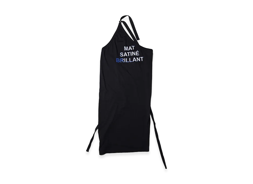 MM6 Maison Margiela Lettering Print Apron "Black"