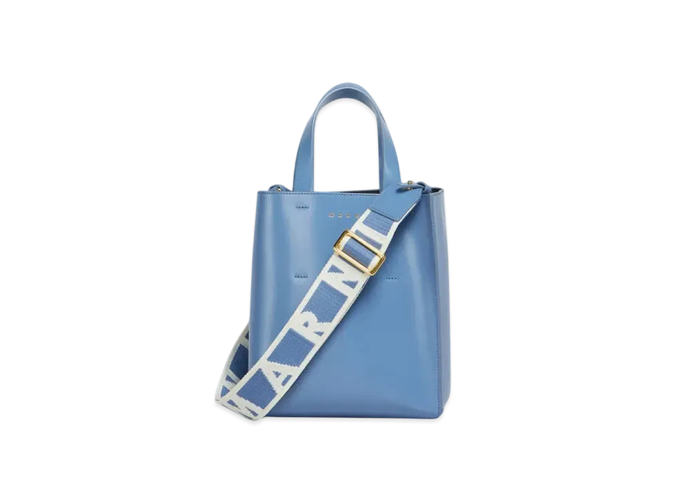 Marni Museo Mini Bag in Leather "Green Blue"