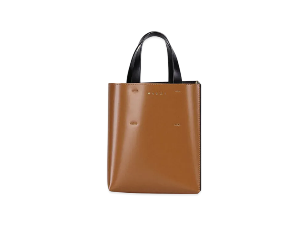 MARNI Museo Mini Bag in Leather "Orange"