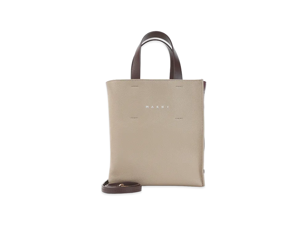 MARNI Women's Two-Tone Leather Mini Museo Handbag "Multi"
