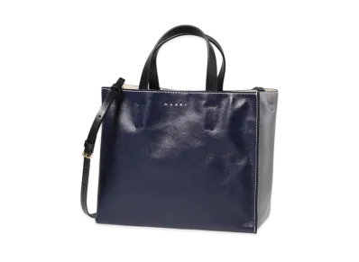 MARNI Museo Soft Tote Bag "Navy/Gray"