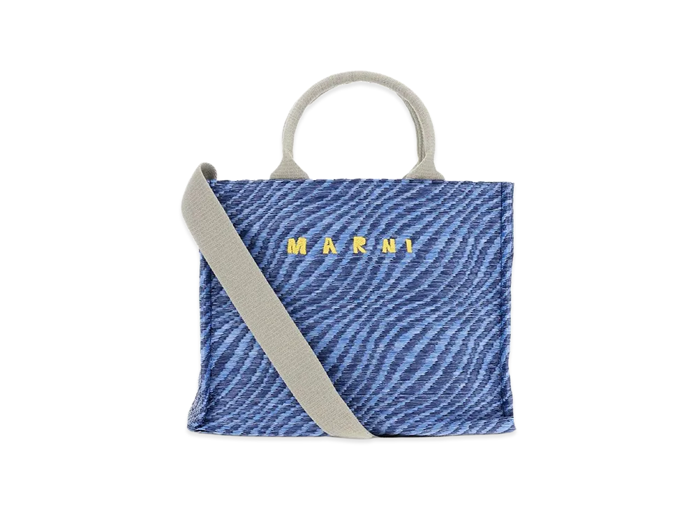 MARNI Women's Raffia Handbag "Blue"