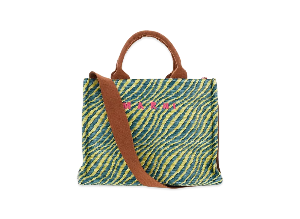 MARNI Women's Raffia Handbag "Green"