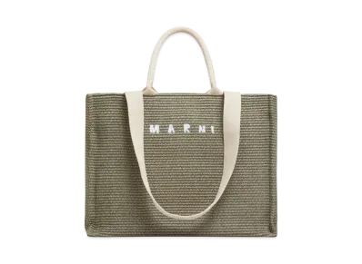 Marni Raffia-Effect Large Tote Bag
"Dusty Olive"