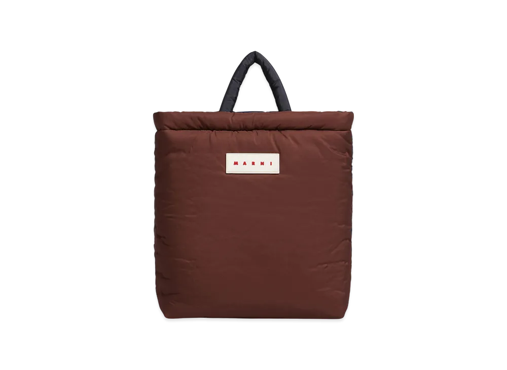 MARNI Puff Tote Bag "Chocolate/Blumarine"