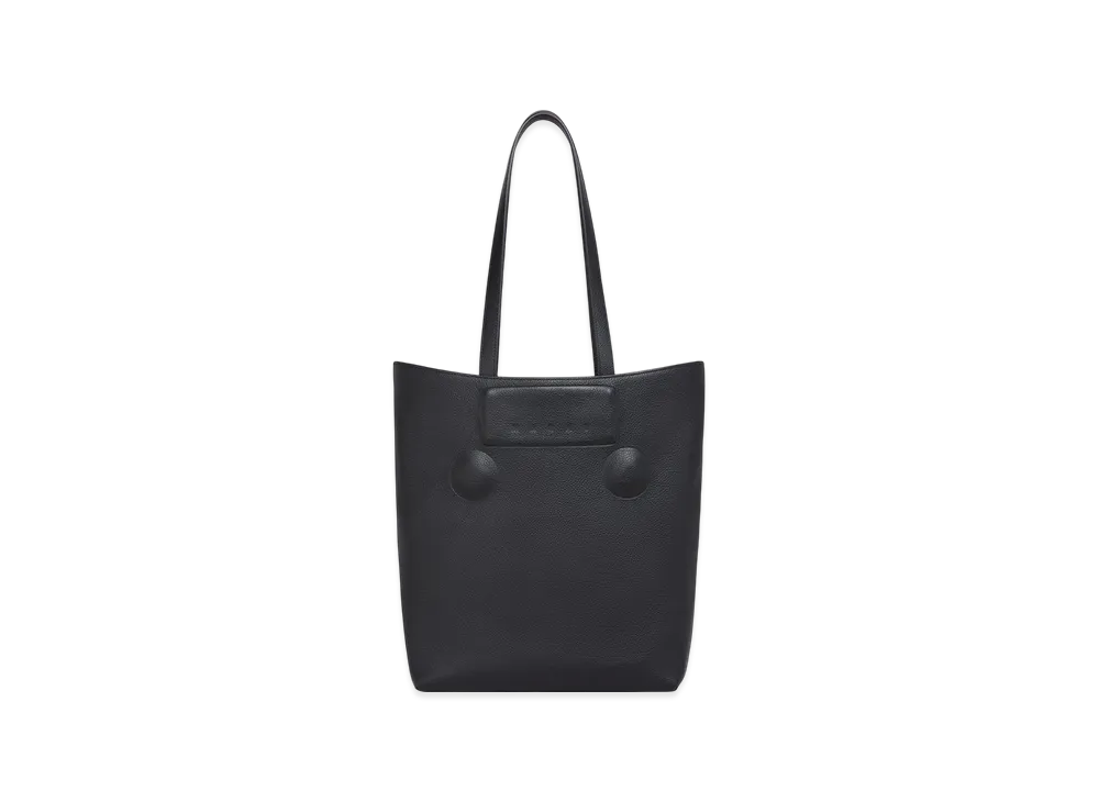 MARNI Trunkaroo Embossed Medium Bag in Leather "Black"