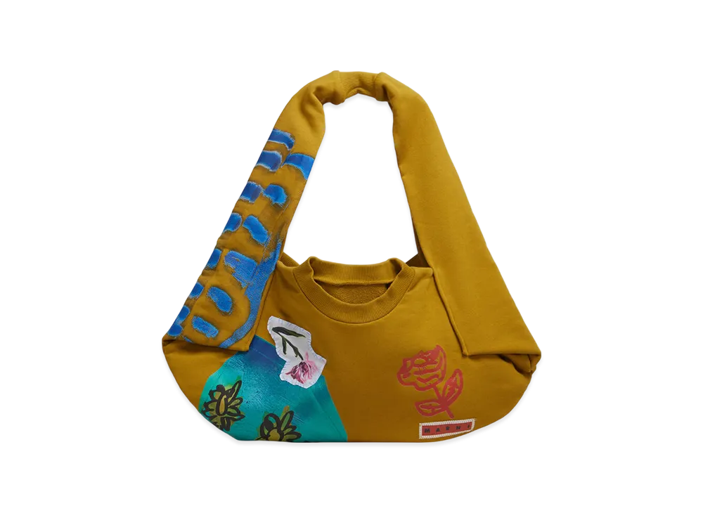 MARNI x Olaolu Slawn x Soldier Boyfriend Sweatshirt Bag "Light Curry"