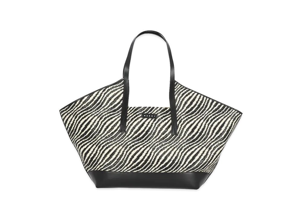 MARNI Women's 'Waves' Shopping Bag "Black"