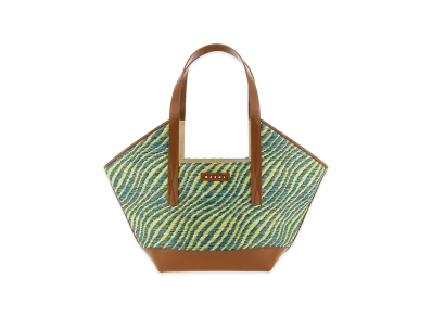 MARNI Women's 'Waves Piccola' Shopping Bag "Green"