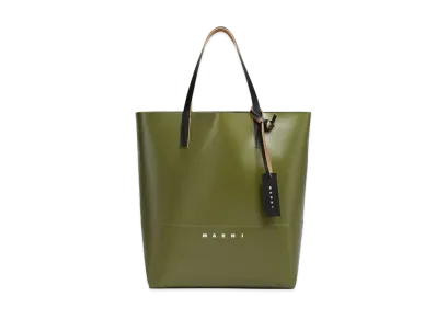 Marni Open Shopper with Marni Tag "Leav Green"